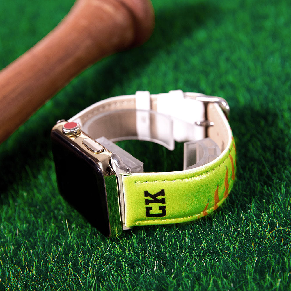 Personalisiertes Sport-Lederarmband für Apple Watch – Basketball, 42\44MM